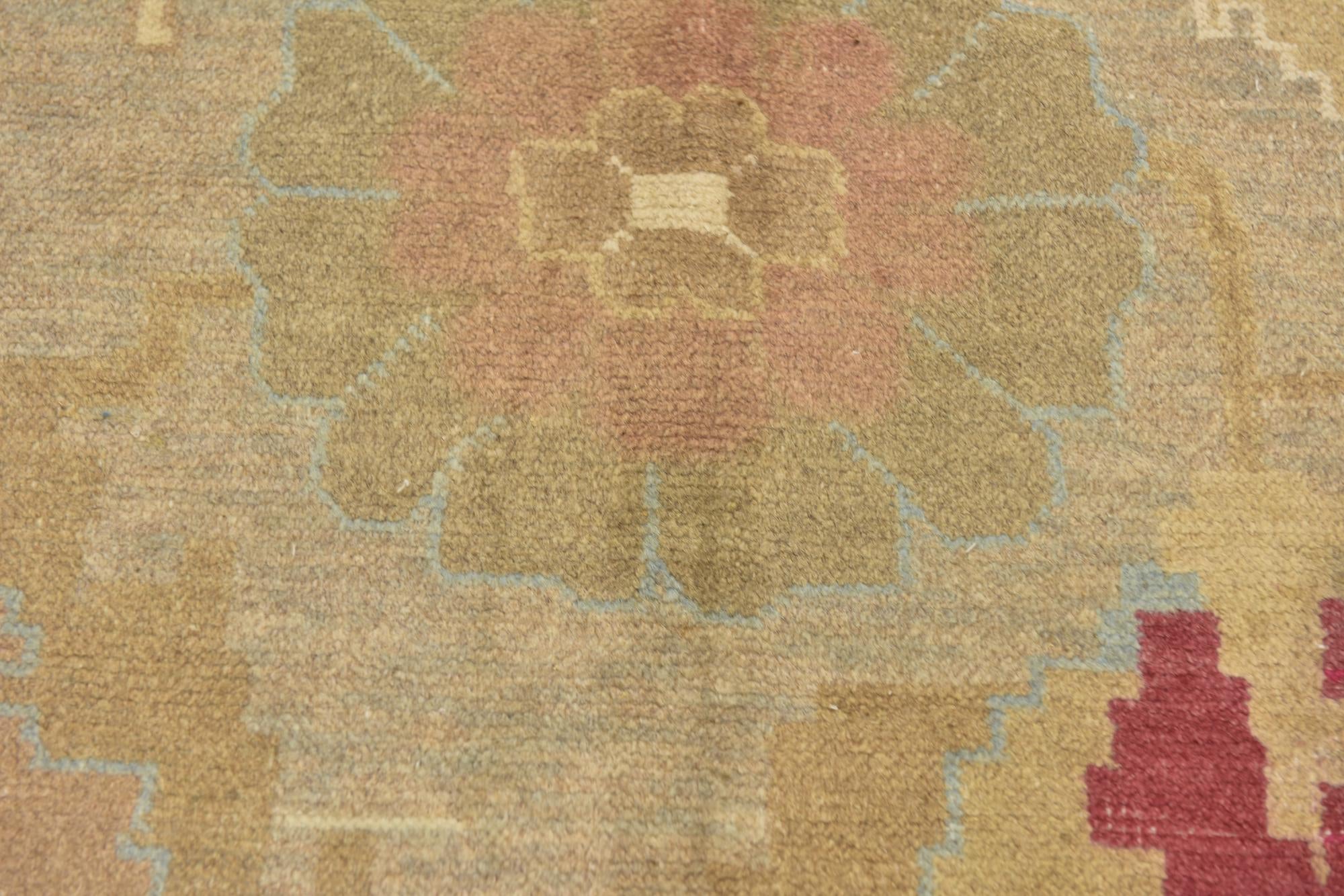 3' 6 x 5' 2 Hand Knotted Oushak Wool Rug