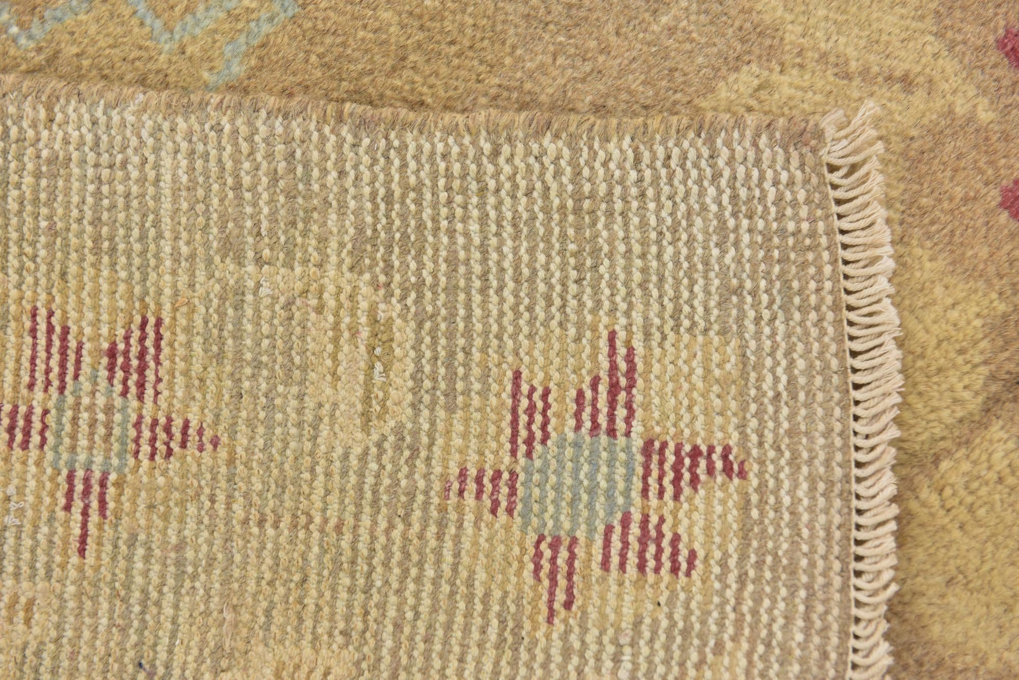 3' 6 x 5' 2 Hand Knotted Oushak Wool Rug