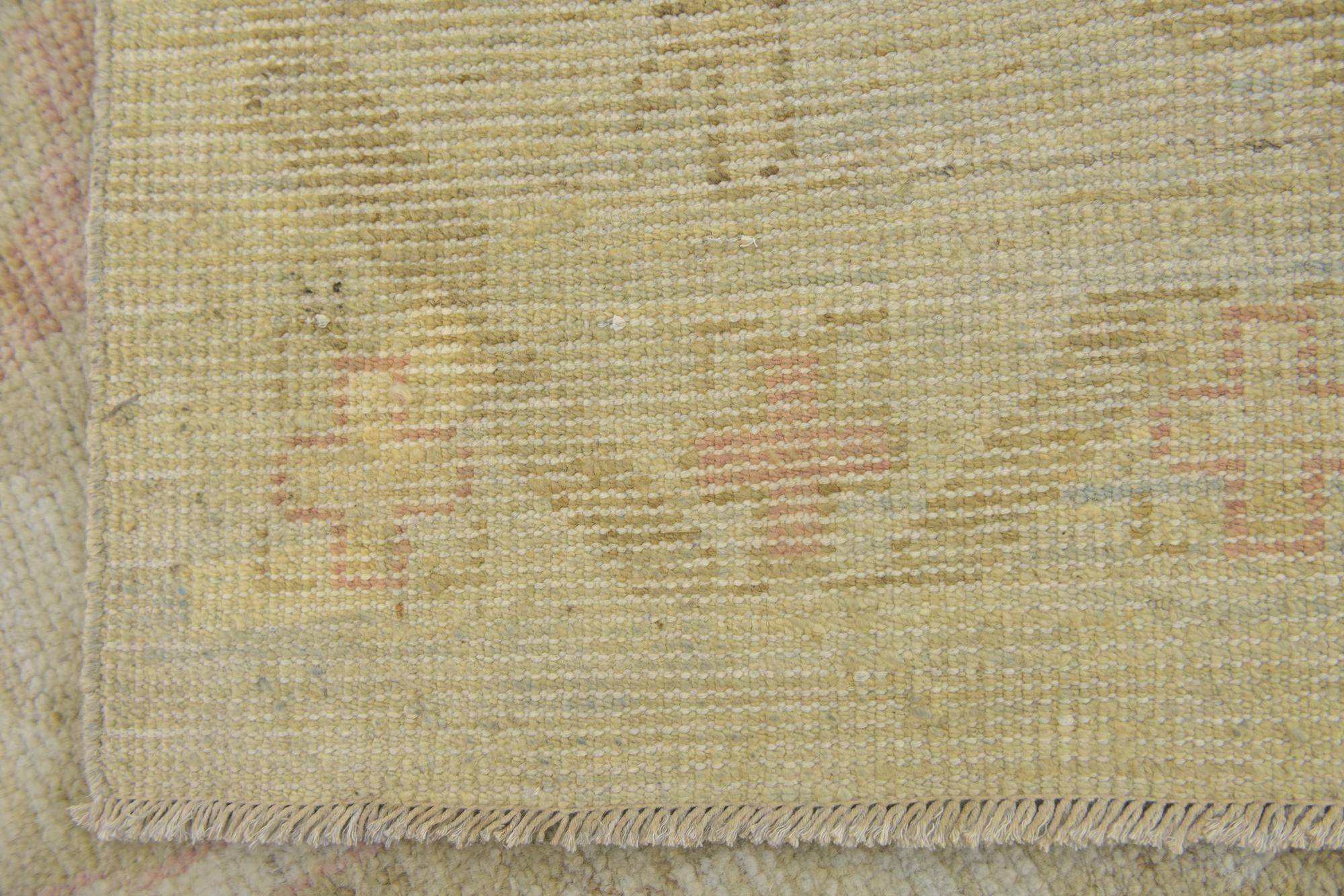 11' x 15' 7 Hand Knotted Oushak Wool Rug