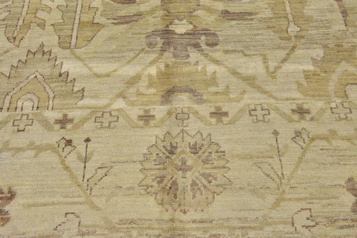 Detail image of 11' x 15' 7 Hand Knotted Oushak Wool Rug