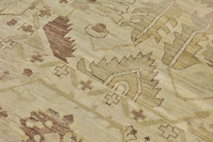 11' x 15' 7 Hand Knotted Oushak Wool Rug