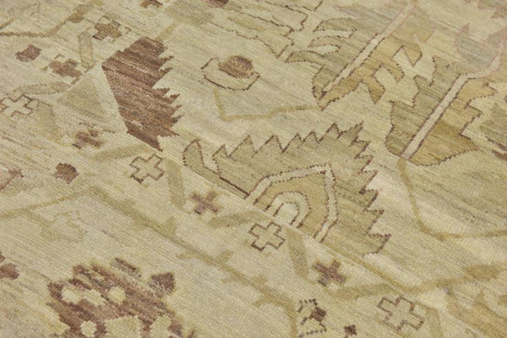 Detail image of 11' x 15' 7 Hand Knotted Oushak Wool Rug