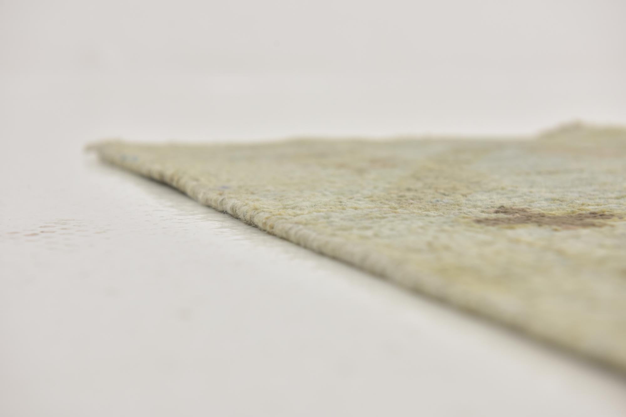 11' x 15' 7 Hand Knotted Oushak Wool Rug