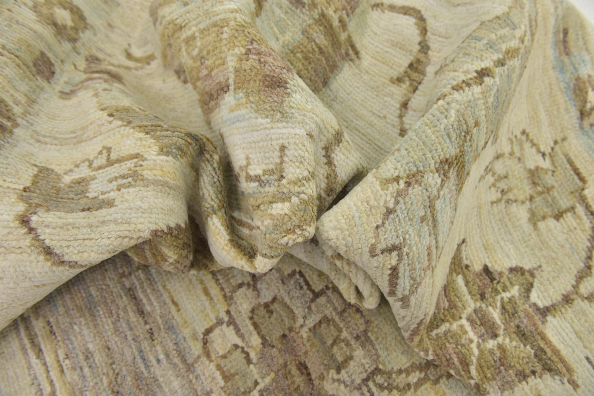11' 5 x 16' 2 Hand Knotted Oushak Wool Rug
