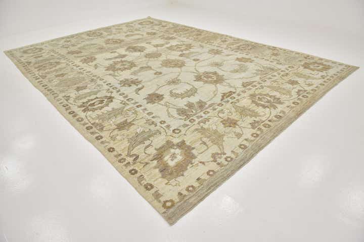 11' 5 x 16' 2 Hand Knotted Oushak Wool Rug