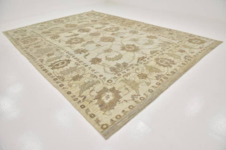 Detail image of 11' 5 x 16' 2 Hand Knotted Oushak Wool Rug