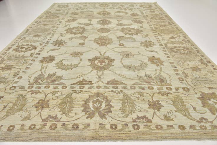 Detail image of 11' 5 x 16' 2 Hand Knotted Oushak Wool Rug