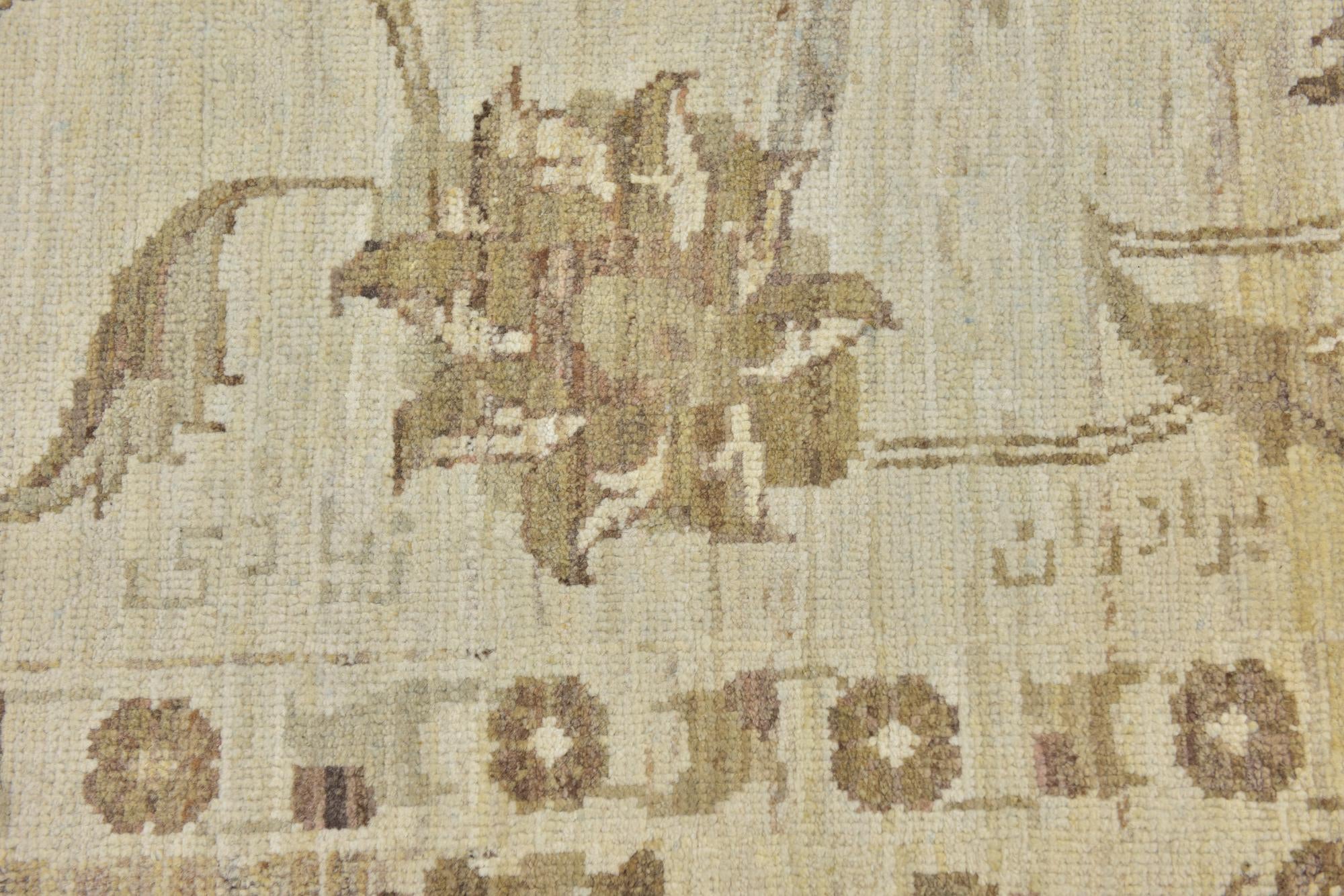 11' 5 x 16' 2 Hand Knotted Oushak Wool Rug