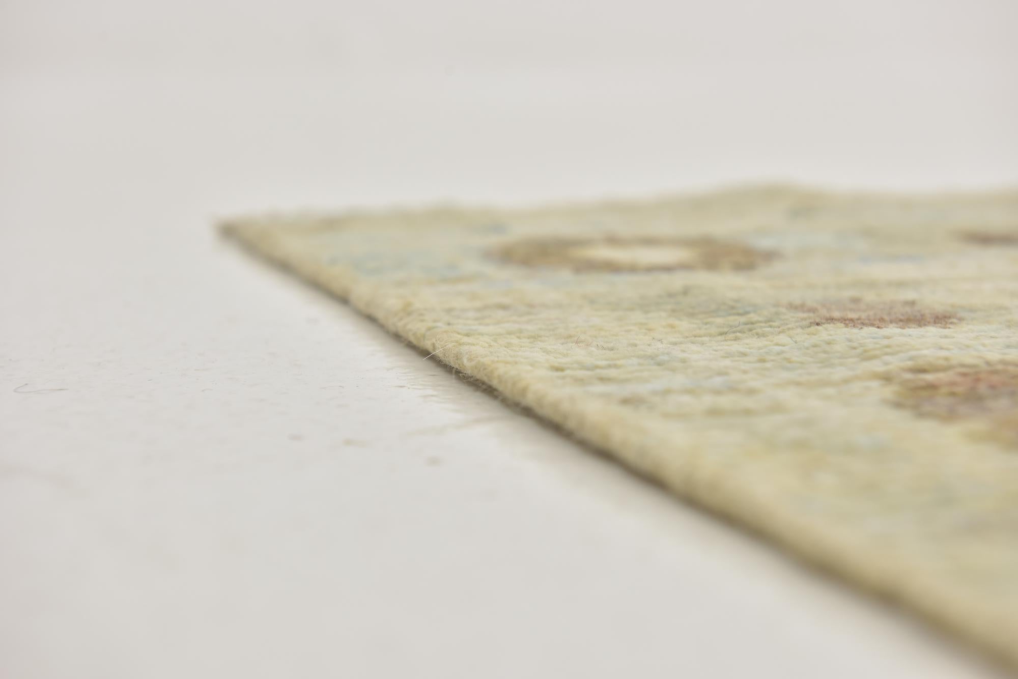 11' 5 x 16' 2 Hand Knotted Oushak Wool Rug