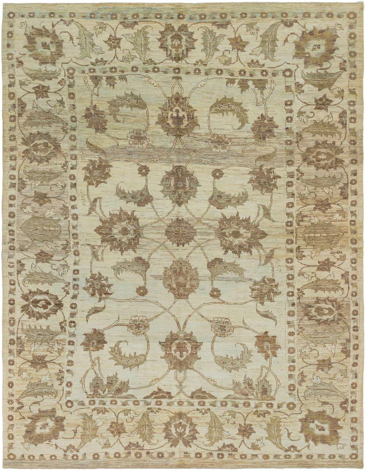 11' 5 x 16' 2 Hand Knotted Oushak Wool Rug