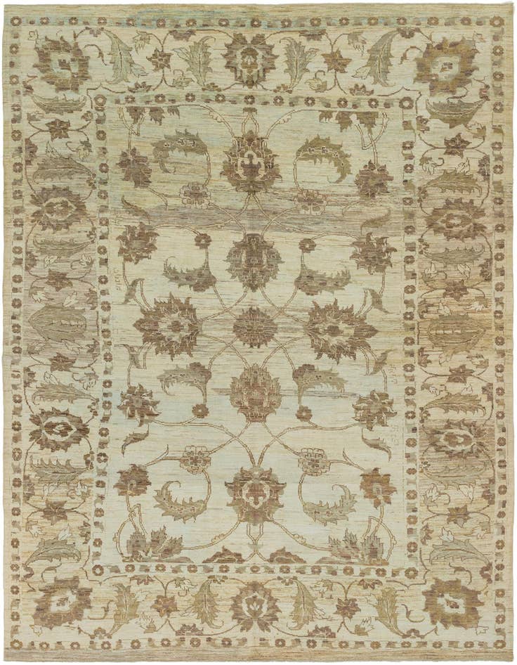 Detail image of 11' 5 x 16' 2 Hand Knotted Oushak Wool Rug