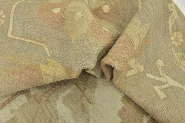 11' 7 x 15' 9 Hand Knotted Oushak Wool Rug