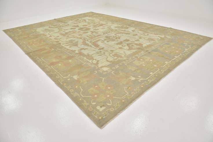 Detail image of 11' 7 x 15' 9 Hand Knotted Oushak Wool Rug