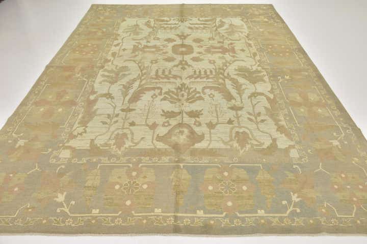 11' 7 x 15' 9 Hand Knotted Oushak Wool Rug