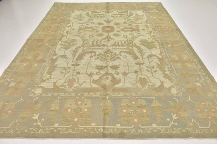 Detail image of 11' 7 x 15' 9 Hand Knotted Oushak Wool Rug