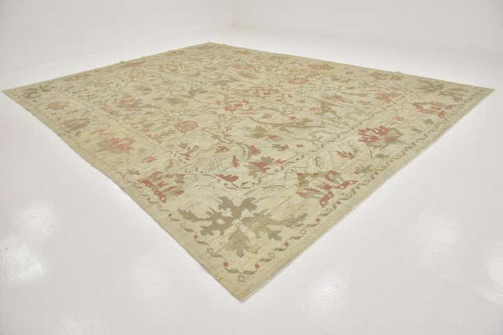 12' x 15' 10 Hand Knotted Oushak Wool Rug