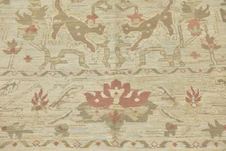 12' x 15' 10 Hand Knotted Oushak Wool Rug