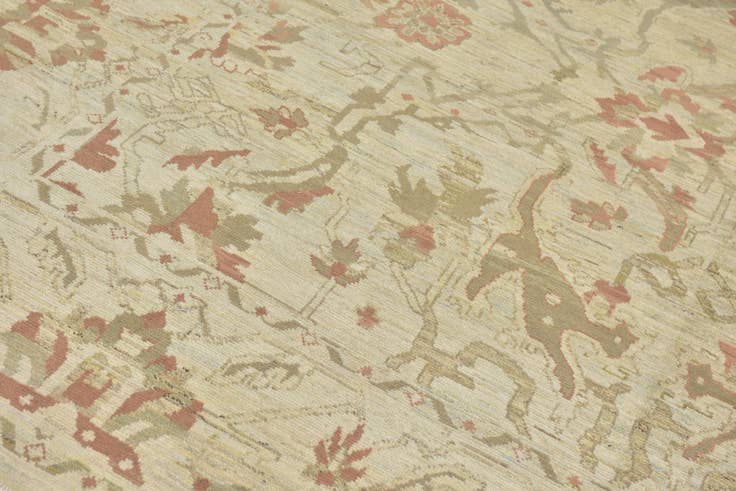 Detail image of 12' x 15' 10 Hand Knotted Oushak Wool Rug