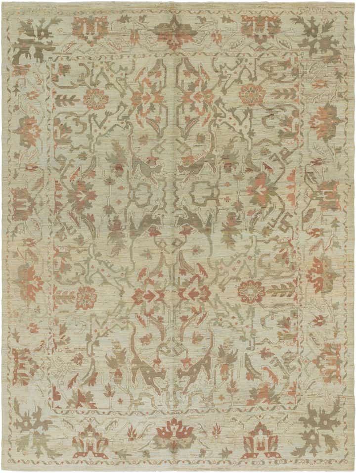 12' x 15' 10 Hand Knotted Oushak Wool Rug