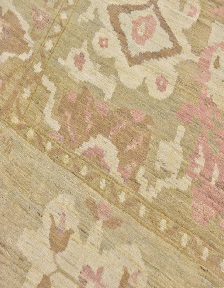 Detail image of 10' 9 x 15' 4  Hand Knotted Oushak Wool Rug