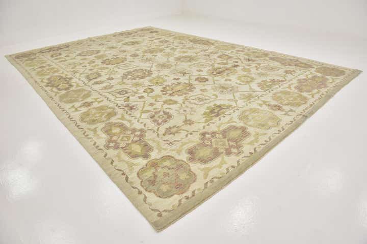 11' x 16' 8 Hand Knotted Oushak Wool Rug