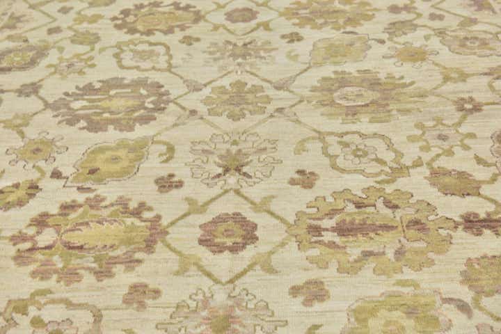 11' x 16' 8 Hand Knotted Oushak Wool Rug