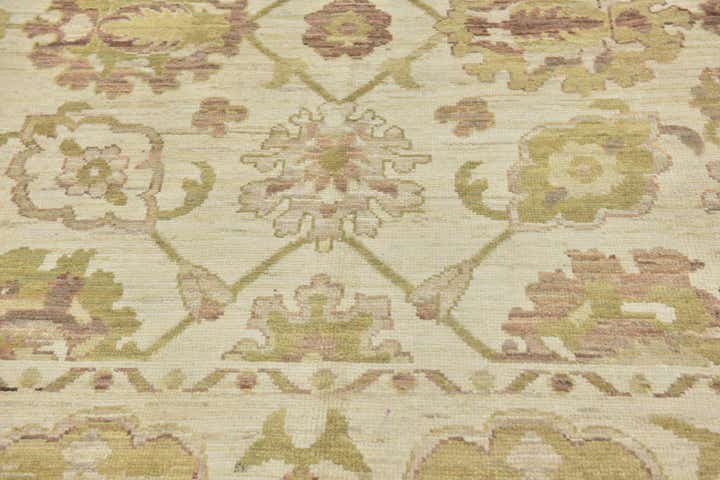 11' x 16' 8 Hand Knotted Oushak Wool Rug