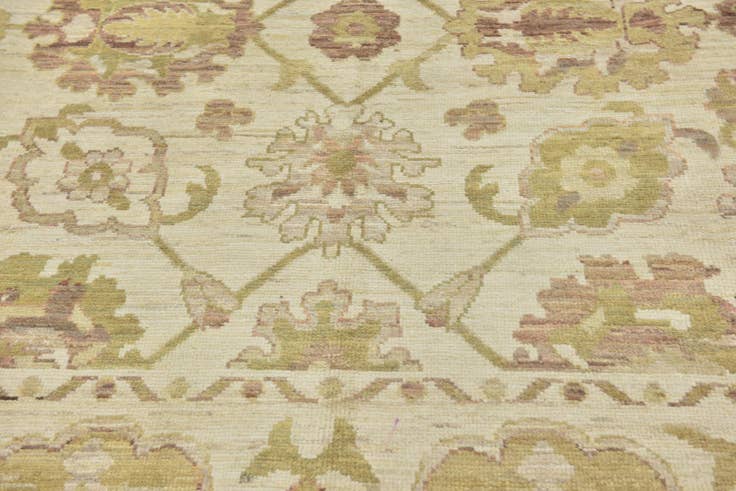 Detail image of 11' x 16' 8 Hand Knotted Oushak Wool Rug