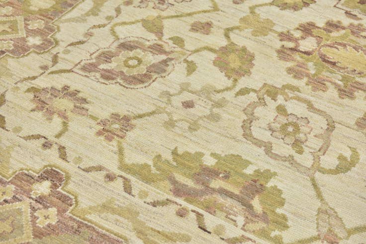 Detail image of 11' x 16' 8 Hand Knotted Oushak Wool Rug