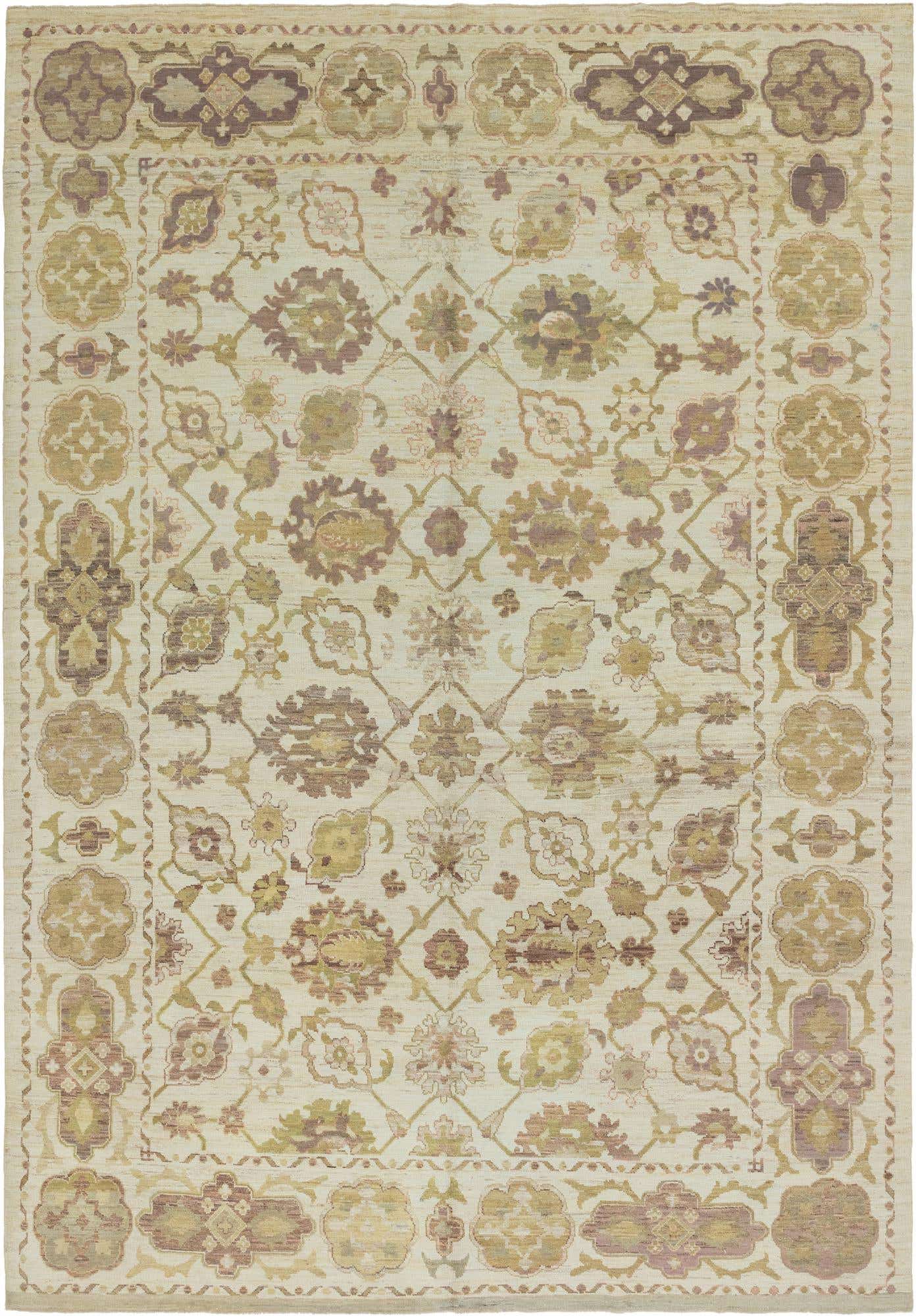 11' x 16' 8 Hand Knotted Oushak Wool Rug
