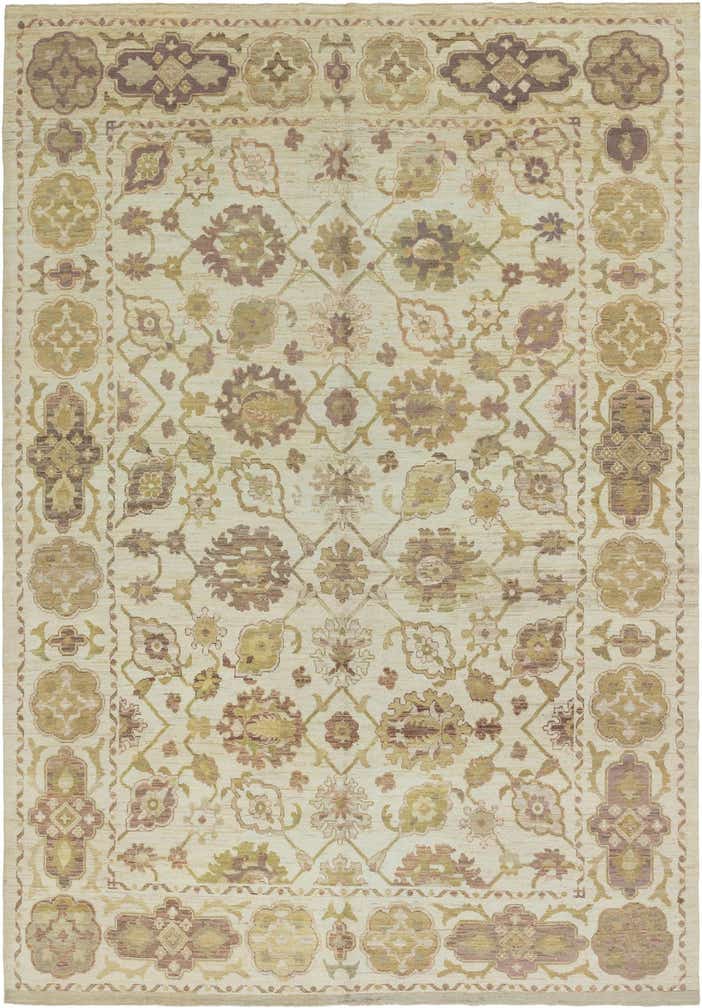 11' x 16' 8 Hand Knotted Oushak Wool Rug