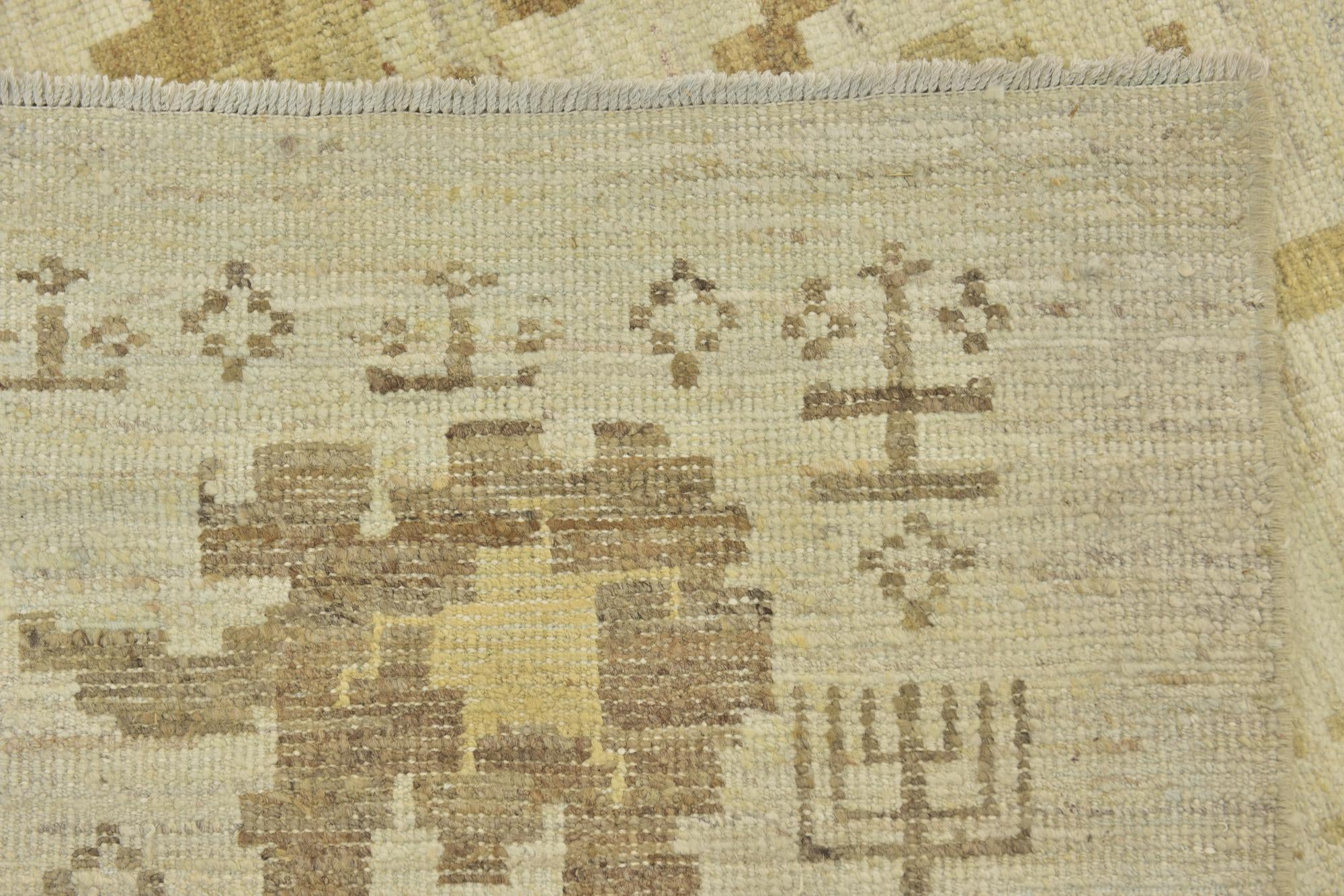 12' 2 x 15' 6 Hand Knotted Oushak Wool Rug