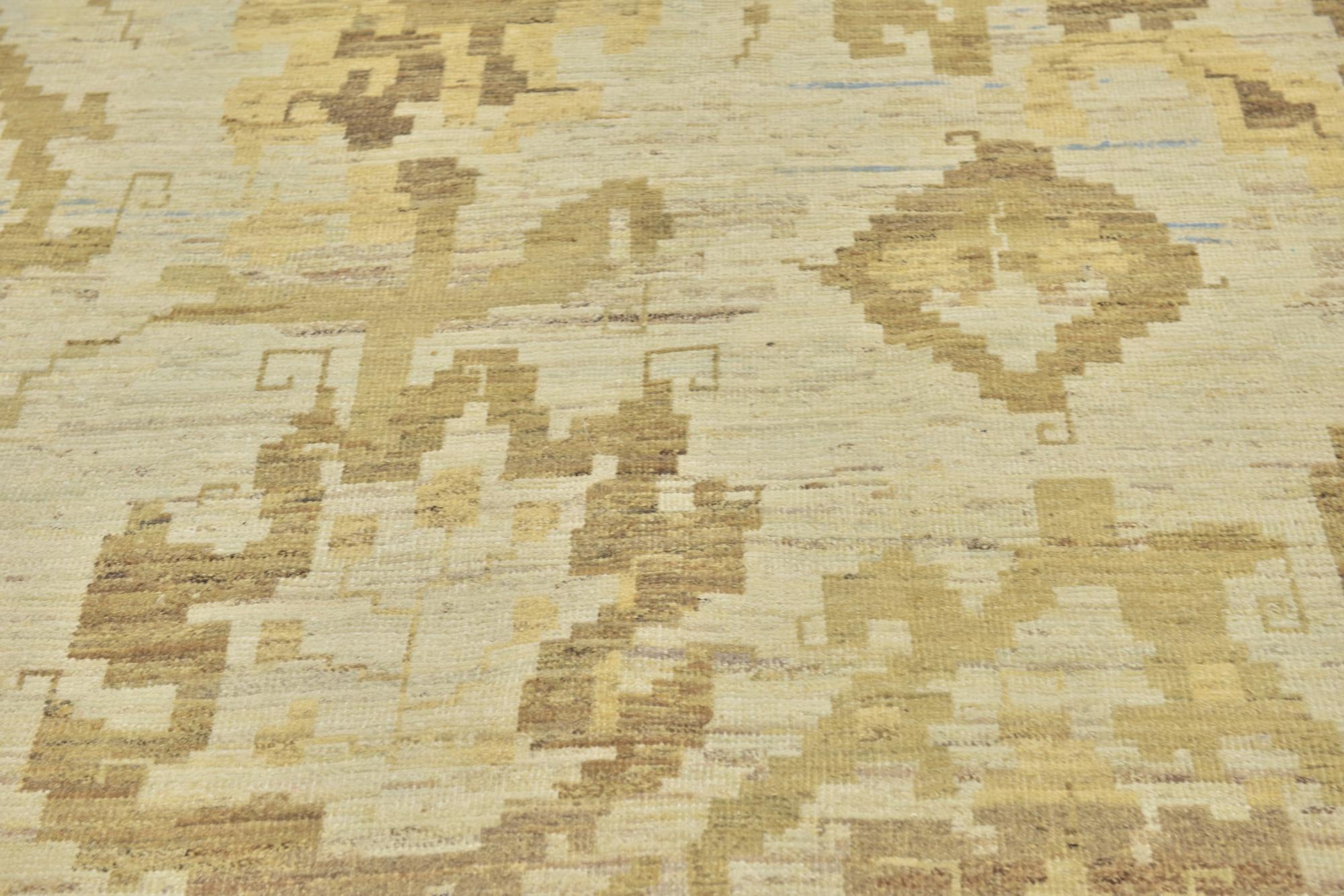 12' 2 x 15' 6 Hand Knotted Oushak Wool Rug