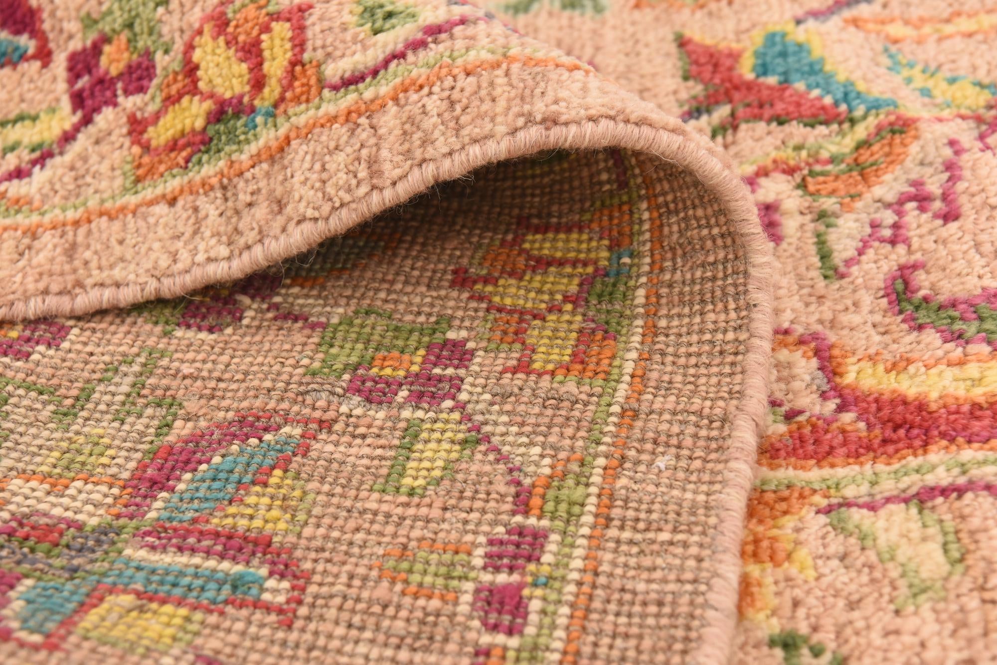 10' x 13' 5 Hand Knotted Oushak Wool Rug