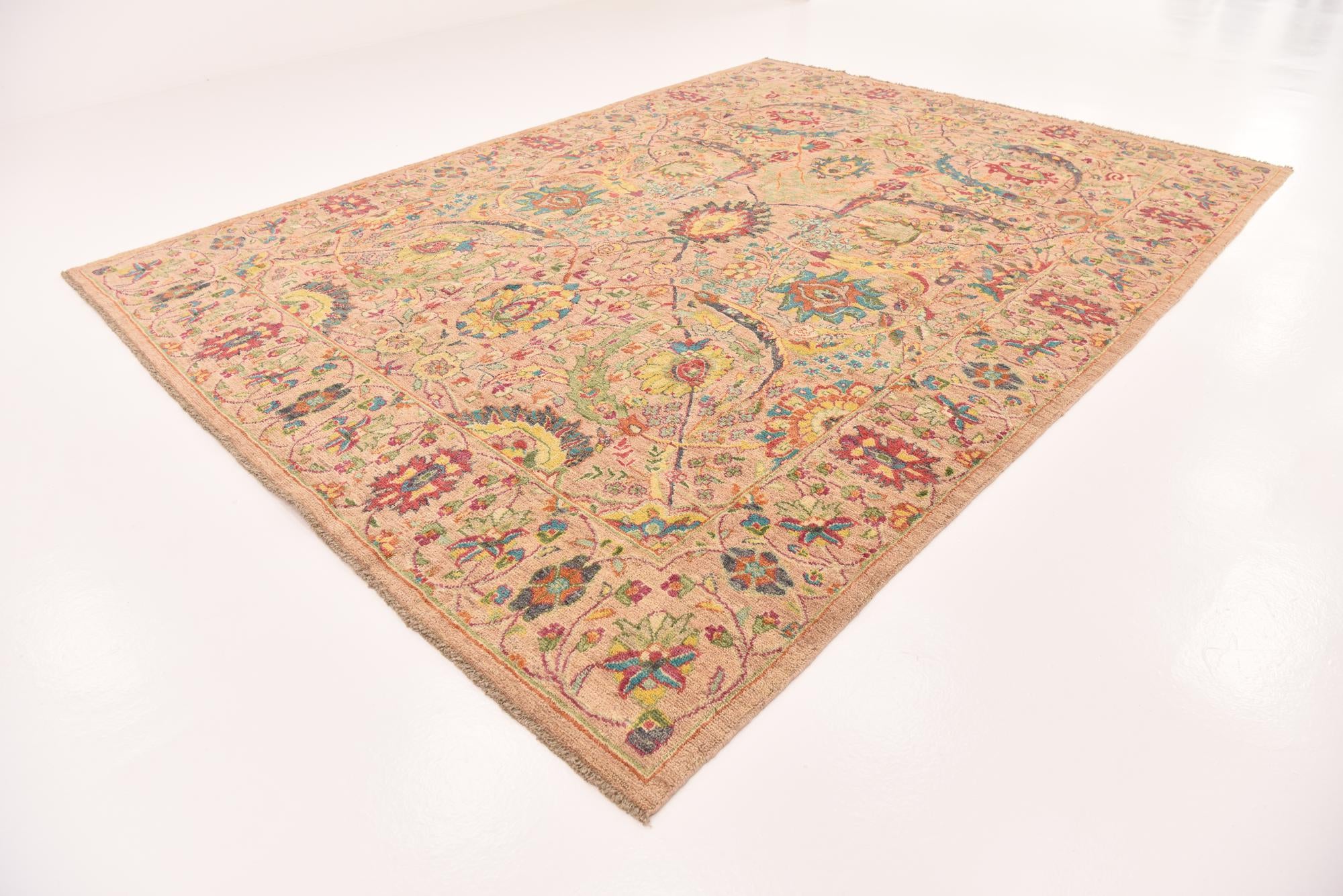 10' x 13' 5 Hand Knotted Oushak Wool Rug