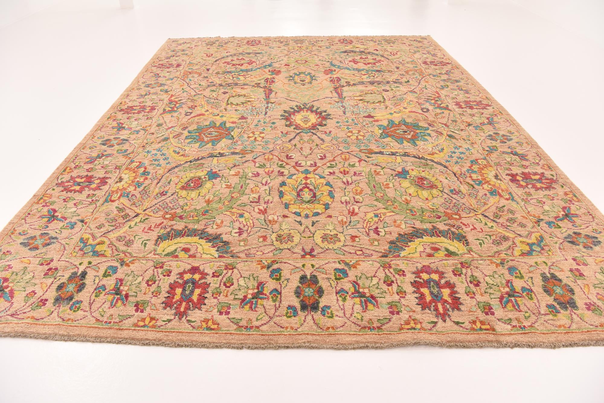 10' x 13' 5 Hand Knotted Oushak Wool Rug
