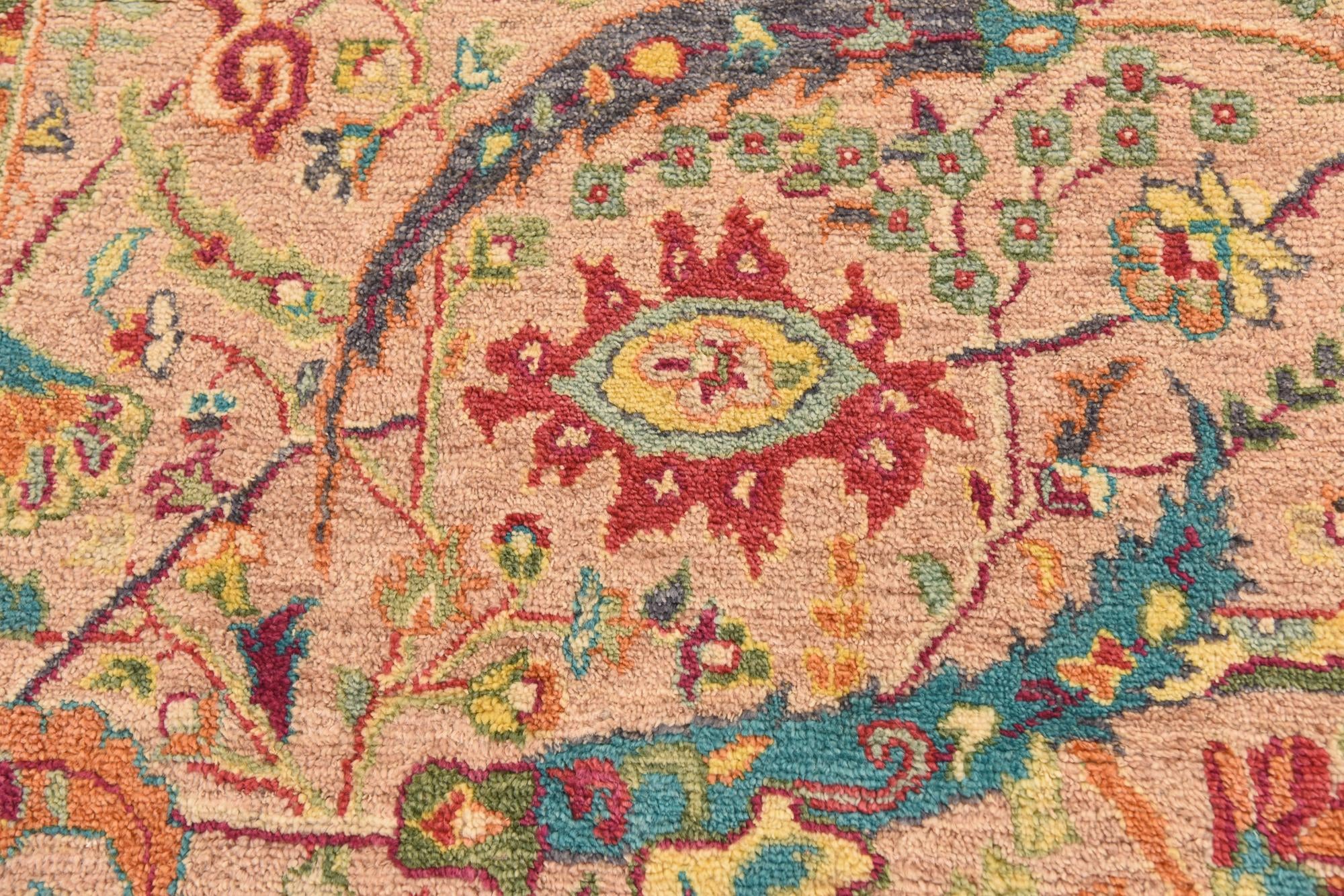10' x 13' 5 Hand Knotted Oushak Wool Rug