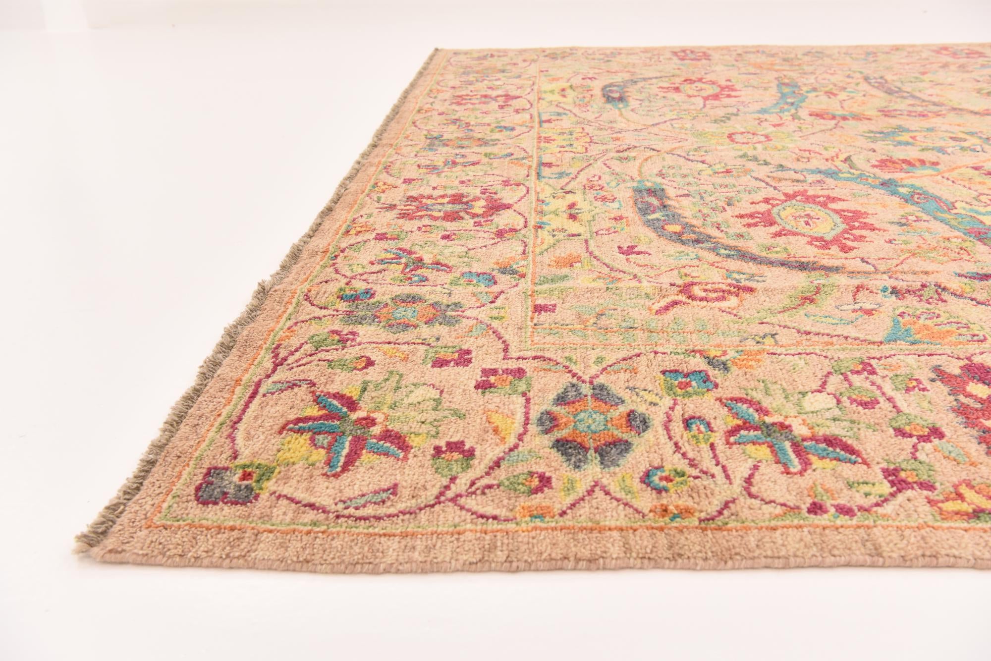 10' x 13' 5 Hand Knotted Oushak Wool Rug