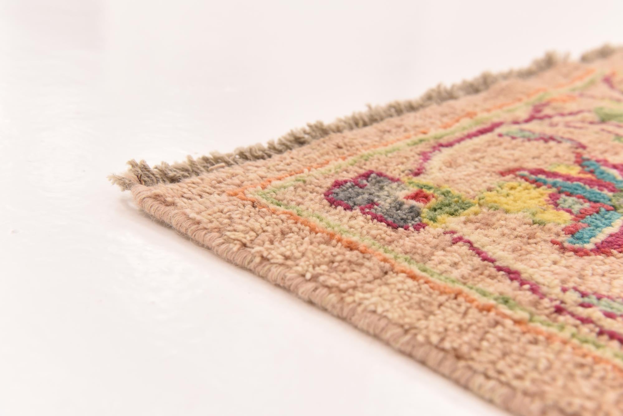 10' x 13' 5 Hand Knotted Oushak Wool Rug