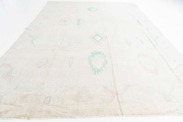 9' 9 x 13' 10 Hand Knotted Oushak Wool Rug