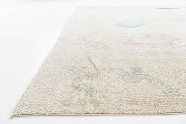 9' 9 x 13' 10 Hand Knotted Oushak Wool Rug