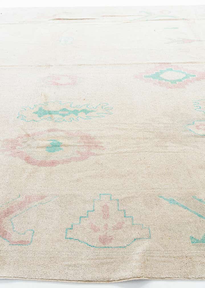 9' 9 x 13' 10 Hand Knotted Oushak Wool Rug