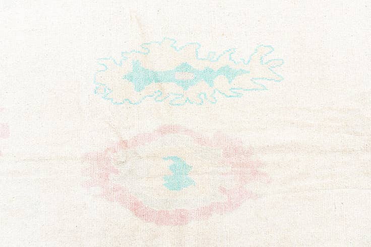 Detail image of 9' 9 x 13' 10 Hand Knotted Oushak Wool Rug