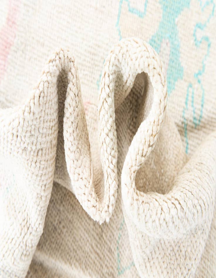 Detail image of 9' 9 x 13' 10  Hand Knotted Oushak Wool Rug