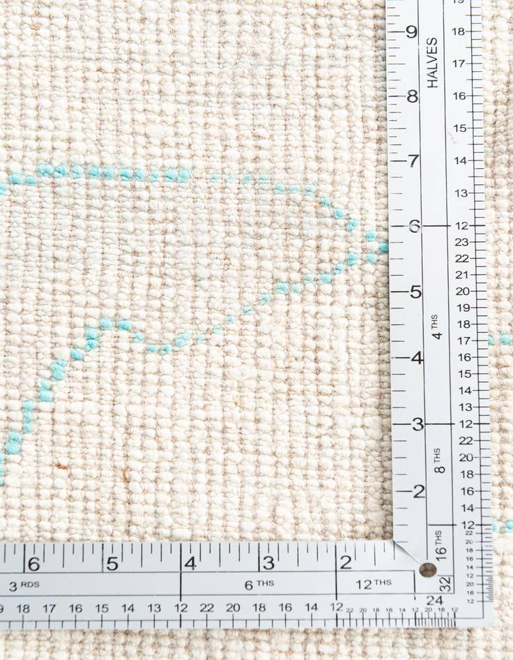 Detail image of 9' 9 x 13' 10  Hand Knotted Oushak Wool Rug