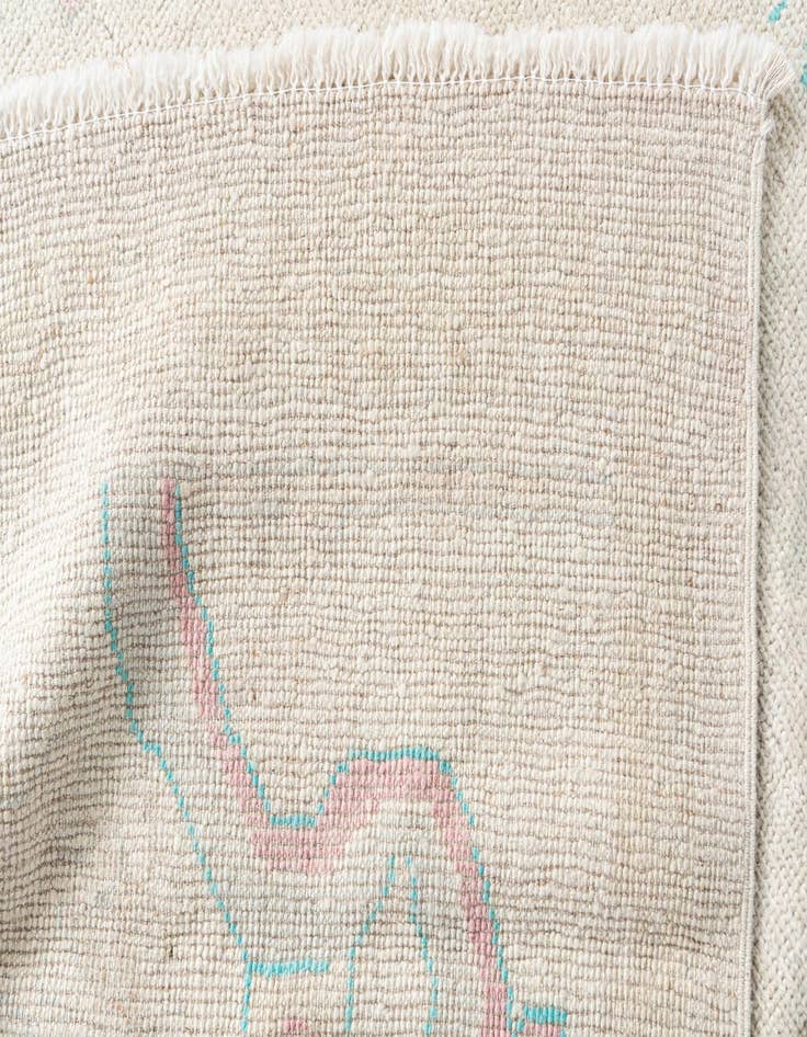 Detail image of 9' 9 x 13' 10  Hand Knotted Oushak Wool Rug