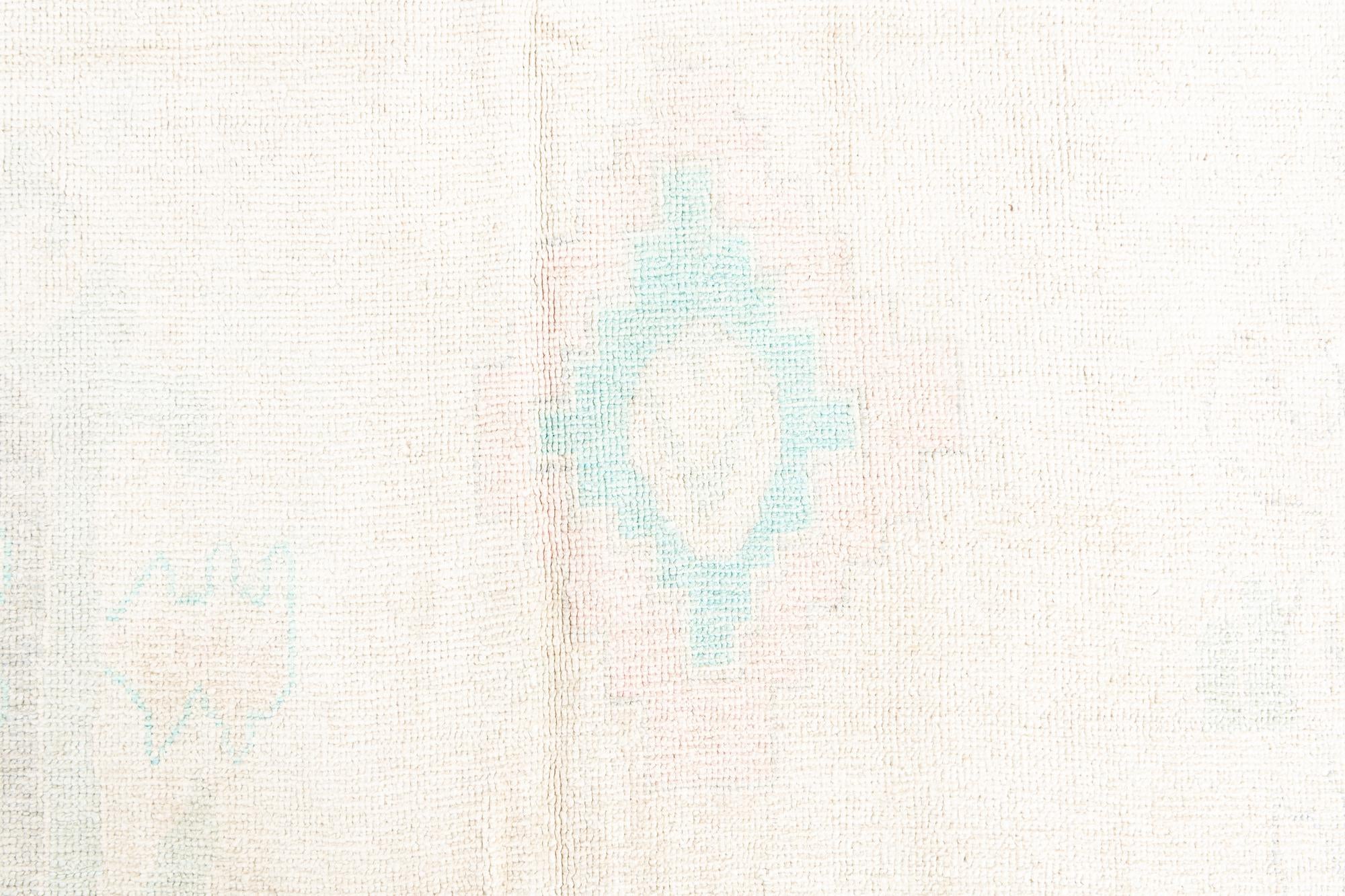 9' x 11' 5 Hand Knotted Oushak Wool Rug