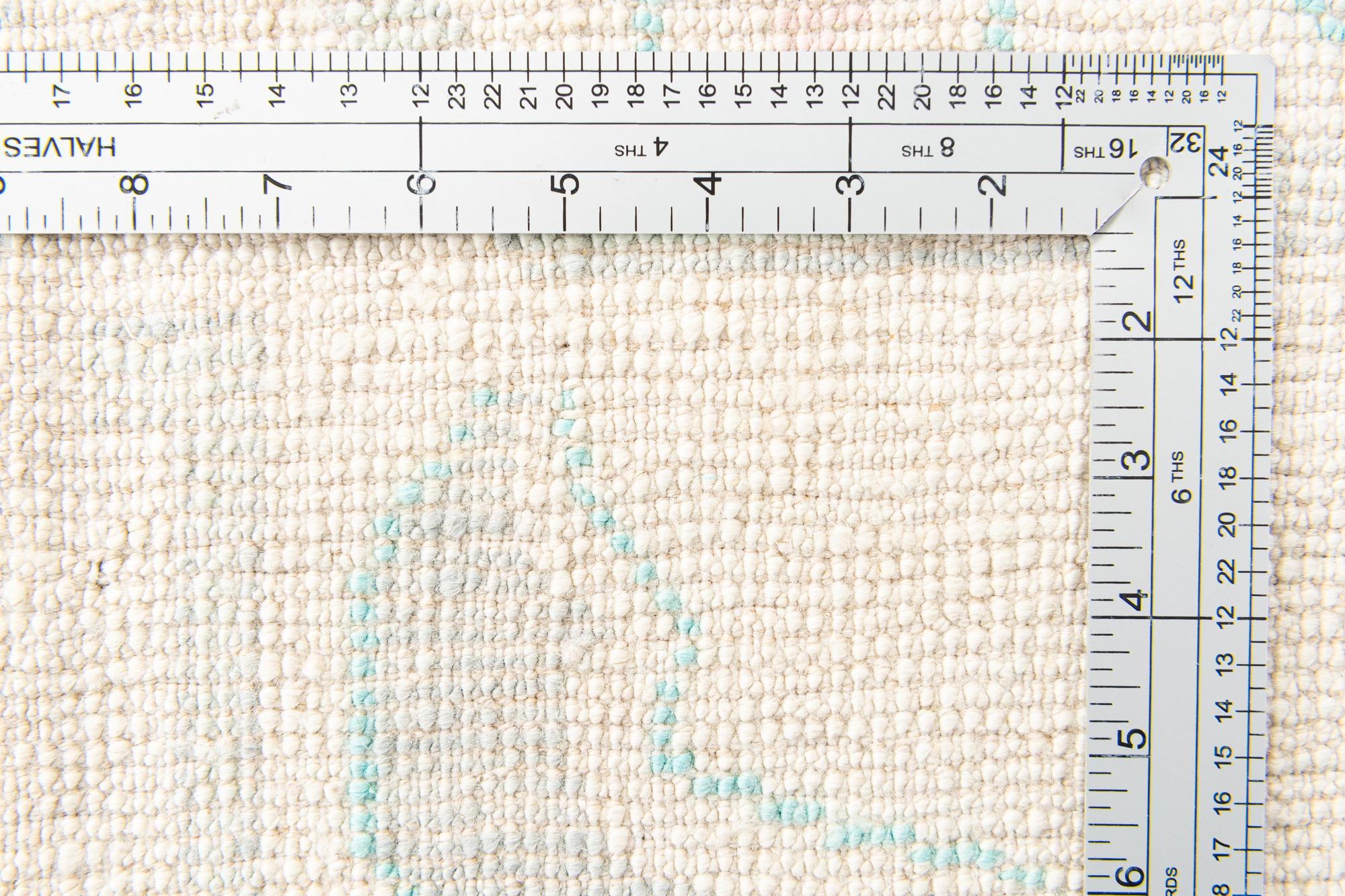 9' x 11' 5 Hand Knotted Oushak Wool Rug