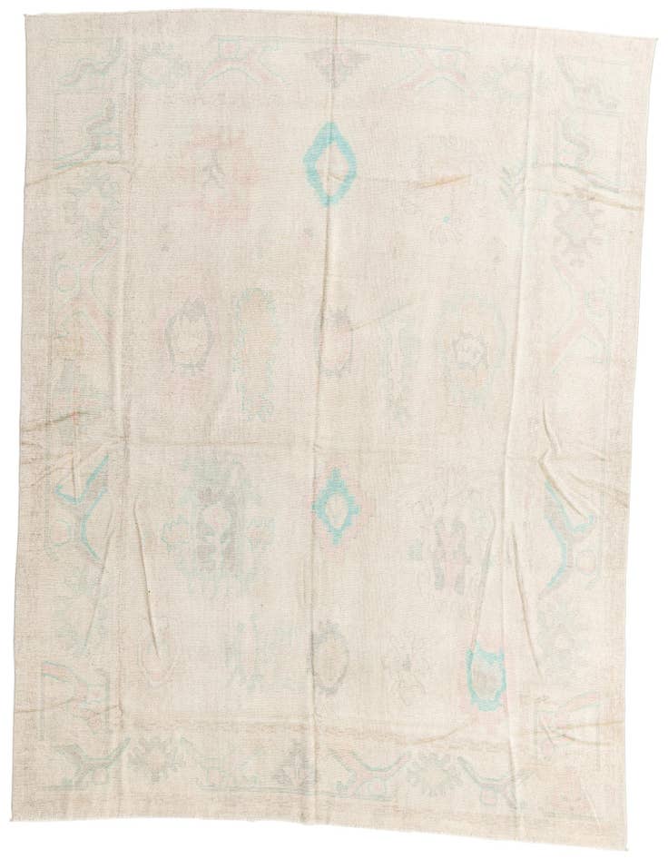 Detail image of 9' x 11' 5 Hand Knotted Oushak Wool Rug