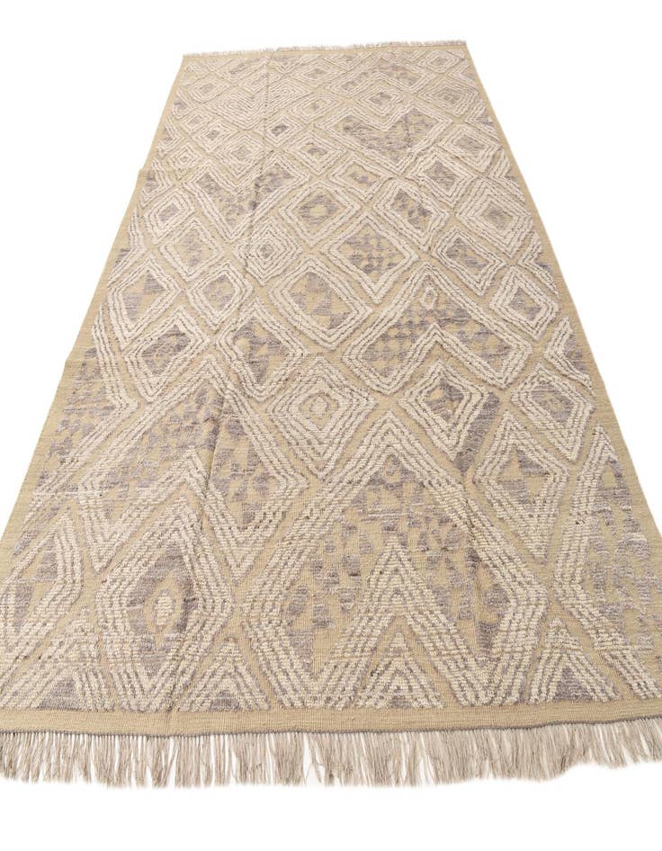 Detail image of 9' 1 x 12' 6  Hand Knotted Oushak Wool Rug